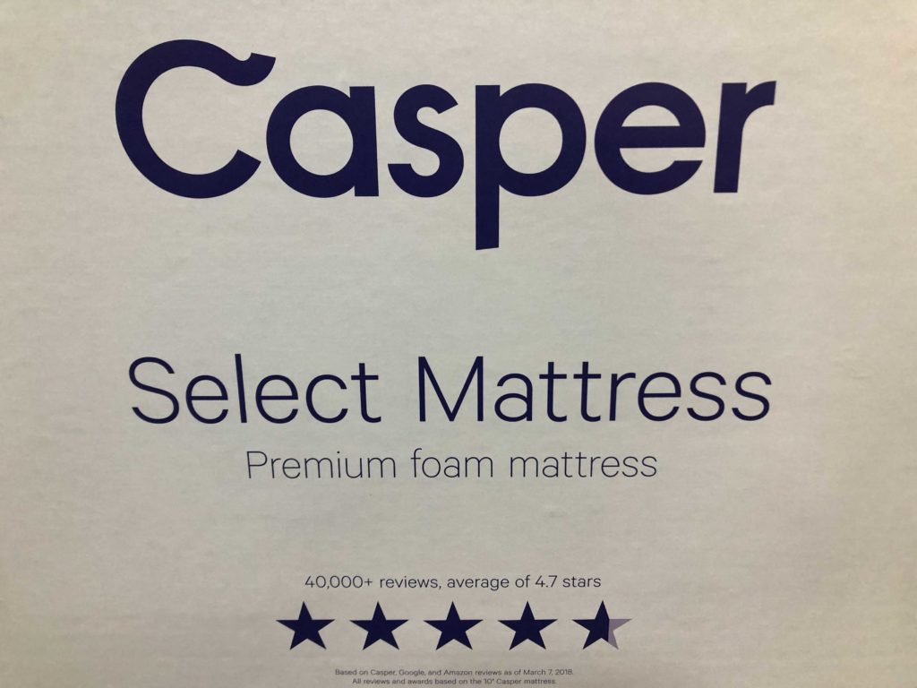 Caspter mattress reviews in store