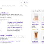 Clinique digital ads Google Shopping