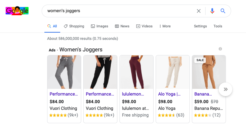 Vuiori joggers Google review examples