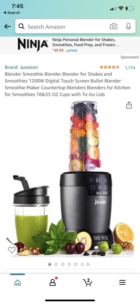 Jusseion Blender: Smoothie Nutri Blender Shakes & Smoothies 1200W