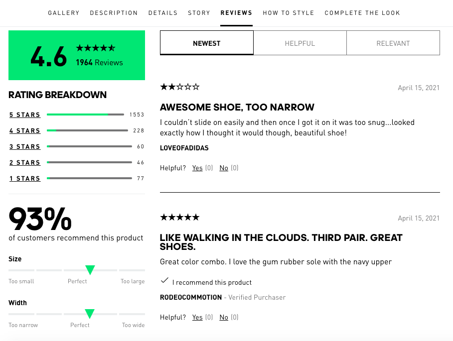 brand reviews