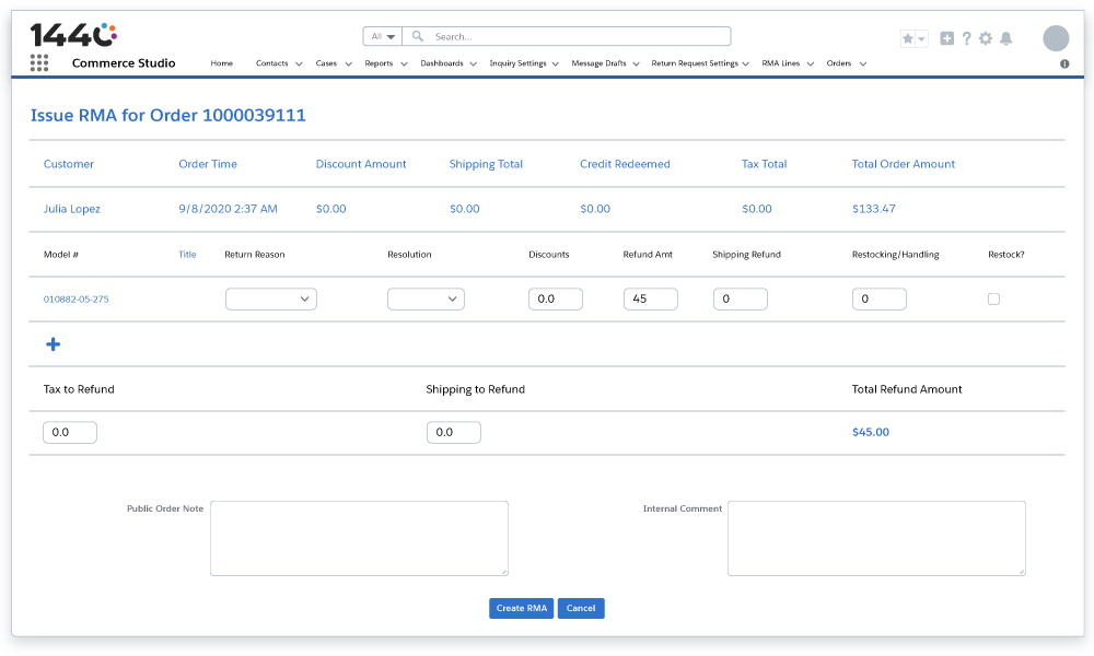 Edit Orders Salesforce Order Management